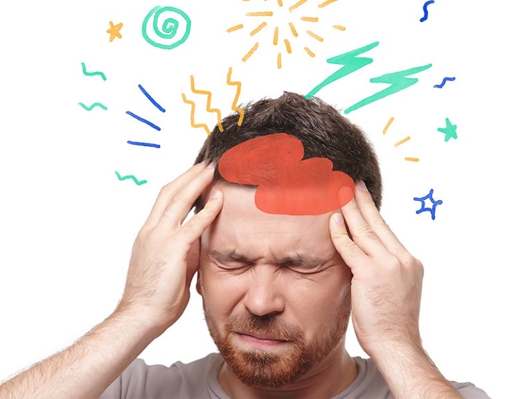 Thường xuyên căng thẳng thần kinh gây tình trạng đau đầu 2 bên thái dương