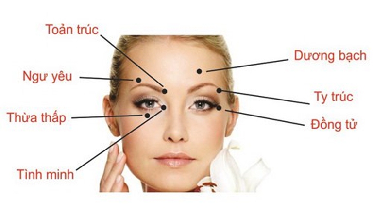 Các huyệt xung quanh mắt giúp hỗ trợ điều trị các bệnh về mắt