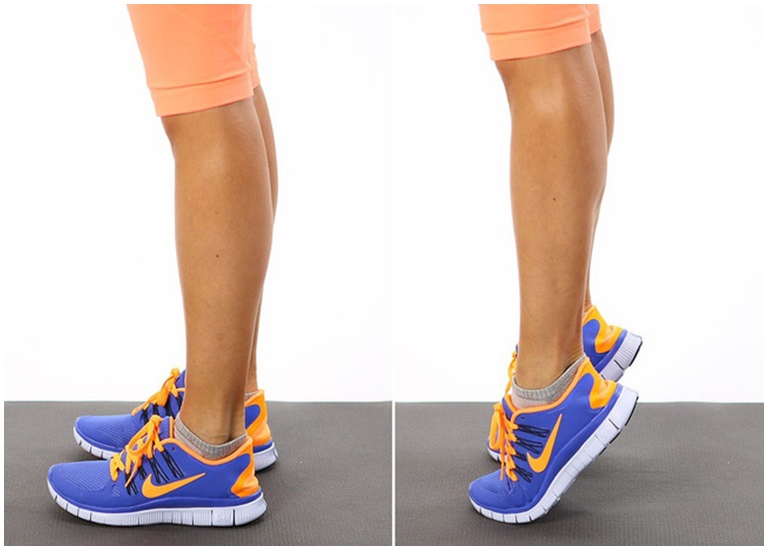 Tập kiễng chân là cách giúp bạn nữ giảm mỡ chân hiệu quả