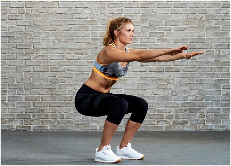 Phương pháp squats giảm mỡ eo 