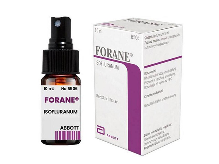 Chai thuốc Forane được sản xuất tại Mỹ