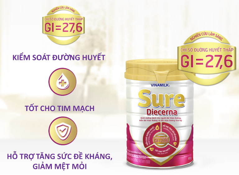 Sure Diecerna là một sản phẩm sữa từ thương hiệu Vinamilk của Việt Nam