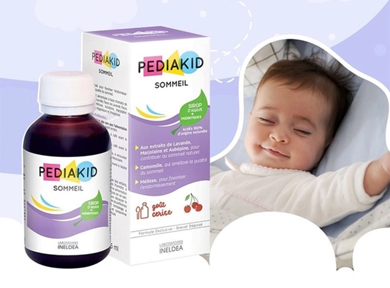 Thuốc trị mất ngủ Pediakid phù hợp với những trẻ nhỏ bị khó ngủ, quấy khóc vào ban đêm.