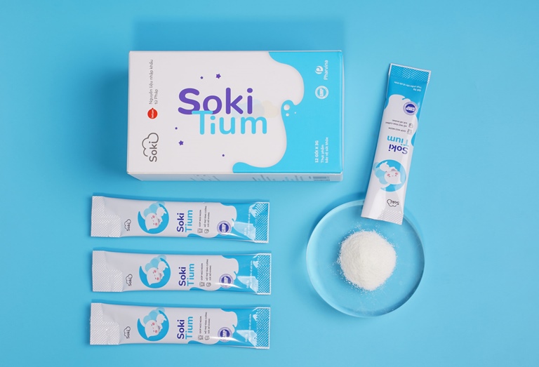 Soki-Tium mang lại giấc ngủ tự nhiên cho bé nhờ thành phần hoàn toàn từ sữa