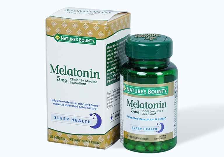  Thuốc chữa mất ngủ Nature’s Bounty Melatonin 5mg đảm bảo an toàn cho sức khỏe người dùng